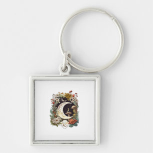 Aesthetic Goblincore And Cottagecore Mushroom Drea Key Ring