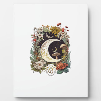 Aesthetic Goblincore And Cottagecore Mushroom Drea Plaque