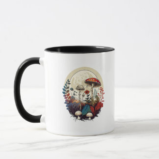 Aesthetic Goblincore And Cottagecore Mushroom Fore Mug