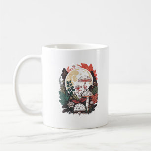 Aesthetic Goblincore And Cottagecore Mushroom Gent Coffee Mug