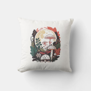 Aesthetic Goblincore And Cottagecore Mushroom Gent Cushion