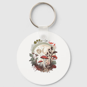 Aesthetic Goblincore And Cottagecore Mushroom Mini Key Ring