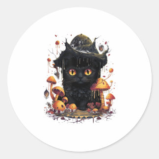 Aesthetic Goblincore And Cottagecore Under Mushroo Classic Round Sticker