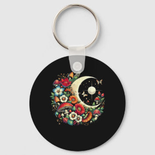 Aesthetic Goblincore Cottagecore Mushroom Funny Ar Key Ring