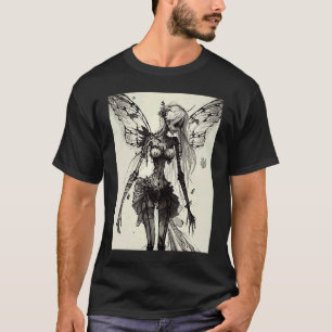 Aesthetic Grunge Fairycore Butterfly Gothic Horror T-Shirt