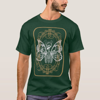 Aesthetic Grunge Skeleton Drinking Coffee Fairy Go T-Shirt