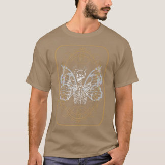 Aesthetic Grunge Skeleton Drinking Coffee Fairy Go T-Shirt