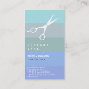 AESTHETIC HAIRDRESSING SALON BARBER SCISSORS BUSINESS CARD