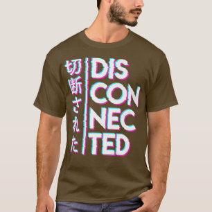 Aesthetic Japan Vaporwave Disconnected Japan anime T-Shirt