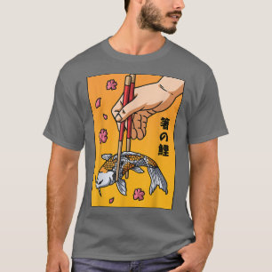 Aesthetic Japanese Koi Carp Fish Cherry Blossom Ni T-Shirt