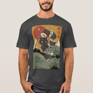 Aesthetic Japanese Sushi Dragon Anime Fan Cool  T-Shirt