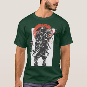 Aesthetic Japanese Warrior Samurai  T-Shirt