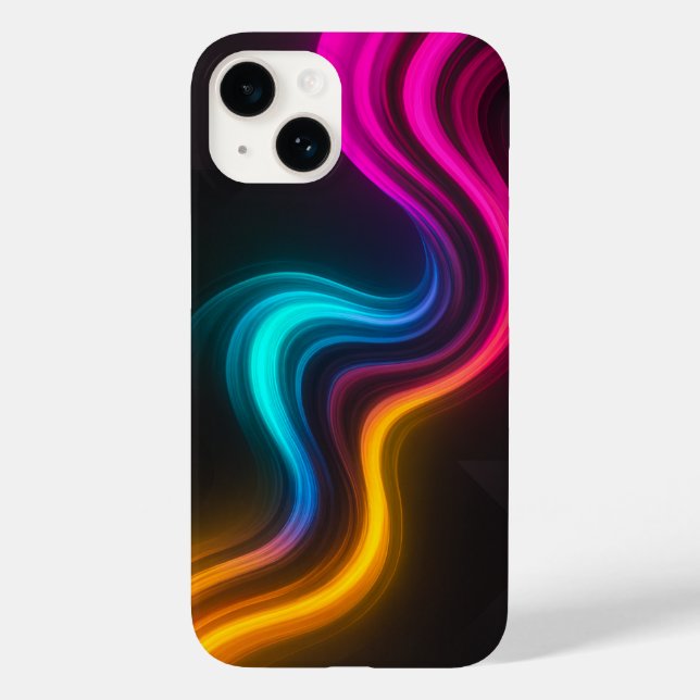 Aesthetic Lifestyle Vibrant Neon iPhone Case (Back)