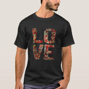Aesthetic Love Vintage Floral Flower Lover Art T-Shirt