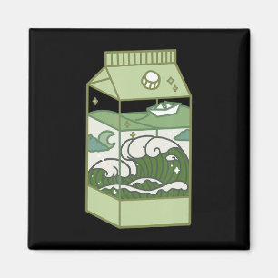 Aesthetic Milk Box Artwork Cute Kawaii Otaku Anime Magnet