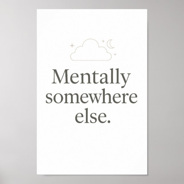 Aesthetic Minimal Wall Poster – Relatable Quote (Front)