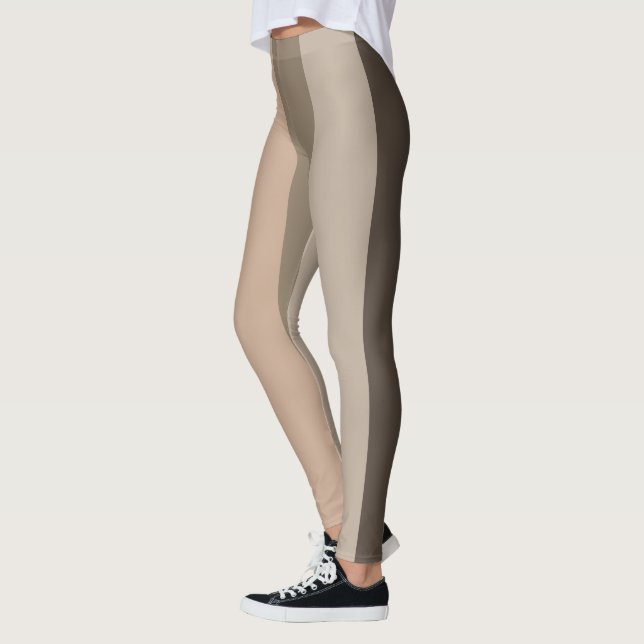Aesthetic modern line pattern leggings (Left)