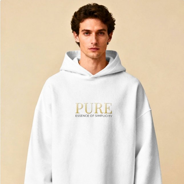 Aesthetic Modern Luxury Minimalist Script Hoodie (Creator Uploaded)