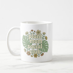 Aesthetic Monstera & Florals Coffee Mug