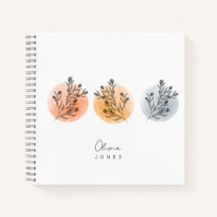 Aesthetic moon design modern notebook
