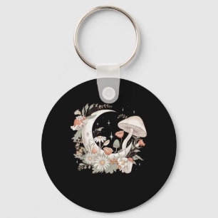 Aesthetic Moon Goblincore And Cottagecore Mushroom Key Ring