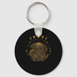 Aesthetic Mushroom Cottage Goblincore Key Ring