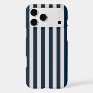 Aesthetic Navy Beige Stripes Minimalist Pattern