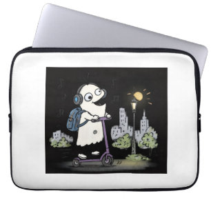 Aesthetic Night Scooter Loop Character Laptop Slee Sleeve