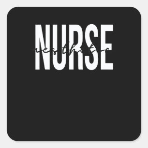 Aesthetic Nurse Cosmetic Future Nurse Registered N Square Sticker