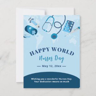 Aesthetic Nurse Greeting Card   nurse on duty 