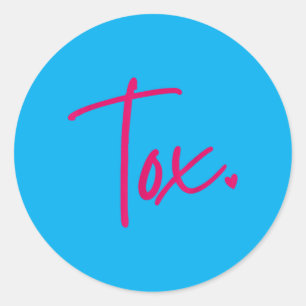 Aesthetic Nurse Injector Tox Valentines Botox Classic Round Sticker