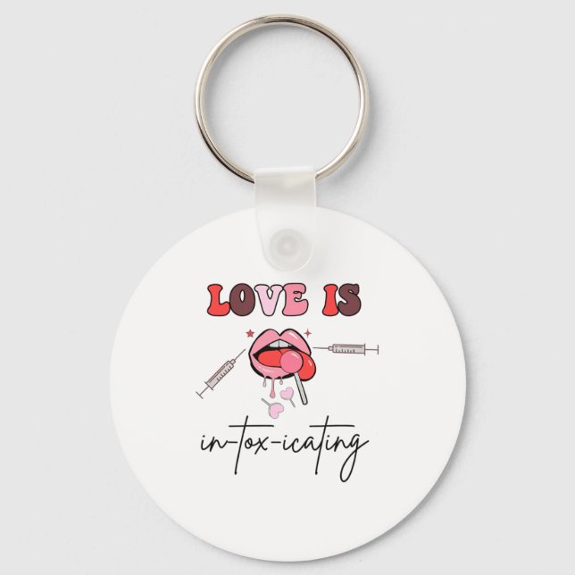 Aesthetic Nurse Injector Valentine Filler Dysrt  Key Ring (Front)
