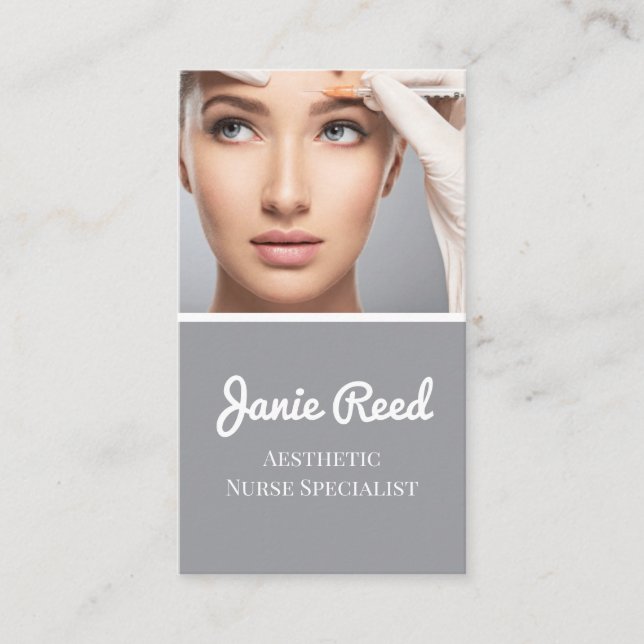 Aesthetic Nurse Specialist Injector Business Card (Front)