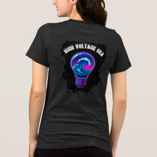 Aesthetic Ocean Wave Lightbulb Tri-Blend Shirt