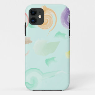 Aesthetic Pastel Swirls Watercolor Seamless Patter Case-Mate iPhone Case