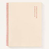 Aesthetic Peach & Burnt Orange Vertical Name