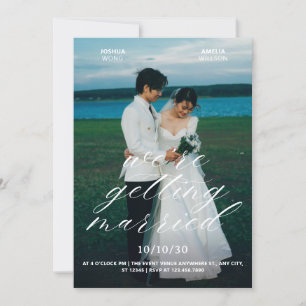 Aesthetic photo wedding invitation