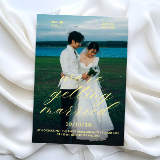 Aesthetic photo wedding invitation