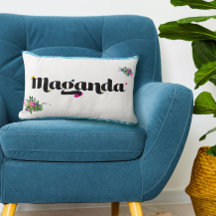 Aesthetic Pillow 'Maganda' Filipino Boho