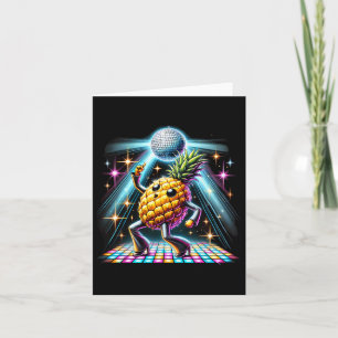 Aesthetic Pineapple Disco Dancer Spooky Dance Kids Card