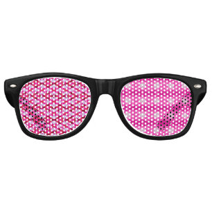 Aesthetic pink art abstract background retro sunglasses