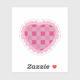 Aesthetic Pink Chequerboard Heart