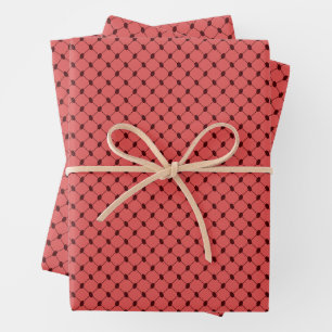 Aesthetic Pink Watermelon Kuffiyeh Kufiya Keffiyeh Wrapping Paper Sheet