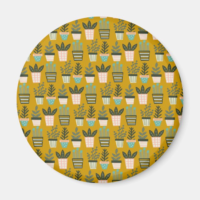 Aesthetic Plant Art Magnet (Front)