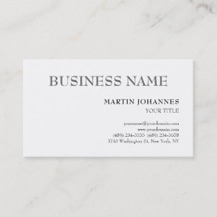 Aesthetic Professional Chic Black & White  Business Card