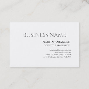 Aesthetic Professional Chic Black & White Business Card