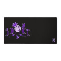 Aesthetic Purple Celestial Moon Phase Stitched