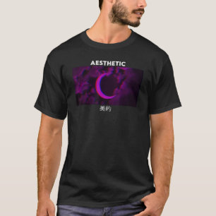 Aesthetic Purple Moon Vaporwave Aesthetic Goth T-Shirt