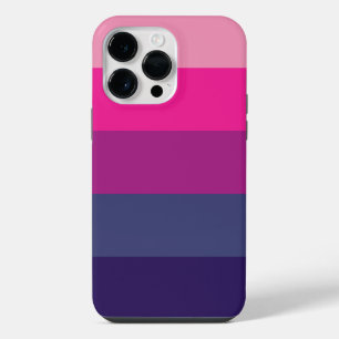 Aesthetic Purple Palette Stripe Colour Block theme iPhone 14 Pro Max Case