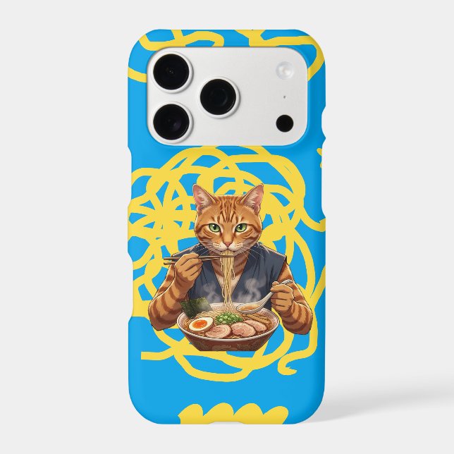Aesthetic Ramen Cat Anime Tough Case iPhone 17 pro (Back)